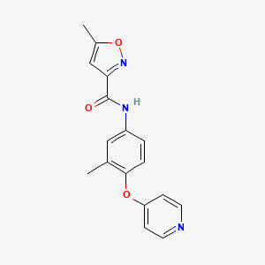 5-methyl-N-(3-methyl-4-pyridin-4-yloxyphenyl)-1,2-oxazole-3-carboxamide