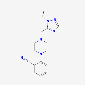 2-[4-[(2-Ethyl-1,2,4-triazol-3-yl)methyl]piperazin-1-yl]benzonitrile