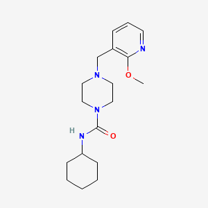 N-cyclohexyl-4-[(2-methoxypyridin-3-yl)methyl]piperazine-1-carboxamide