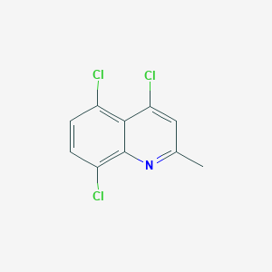 molecular formula C10H6Cl3N B072147 4,5,8-三氯-2-甲基喹啉 CAS No. 1203-36-7