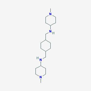 B072176 1,4-Cyclohexanebis(methylamine), N,N'-bis(1-methylpiperid-4-yl)-, (E)- CAS No. 1166-64-9