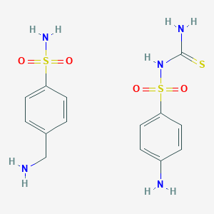 molecular formula C14H19N5O4S3 B072235 硫酸酰胺 CAS No. 1161-88-2