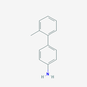 molecular formula C13H13N B072243 4-Amino-2'-methylbiphenyl CAS No. 1204-41-7