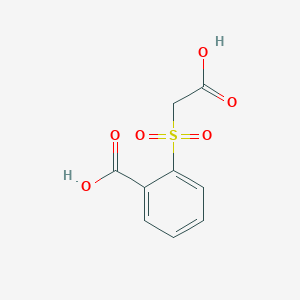 molecular formula C9H8O6S B072250 2-((Carboxymethyl)sulphonyl)benzoic acid CAS No. 1209-81-0