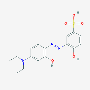 B072271 Benzenesulfonic acid, 3-((4-(diethylamino)-2-hydroxyphenyl)azo)-4-hydroxy- CAS No. 1563-01-5