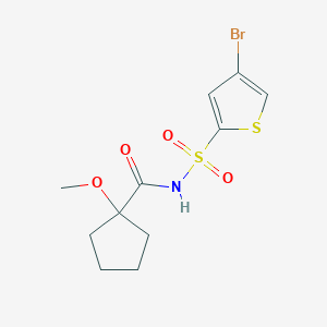 N-(4-bromothiophen-2-yl)sulfonyl-1-methoxycyclopentane-1-carboxamide