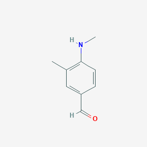 B072312 3-Methyl-4-(methylamino)benzaldehyde CAS No. 1197-42-8