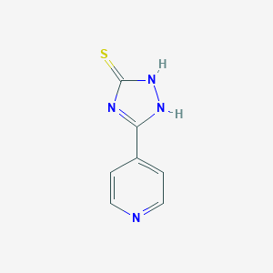 molecular formula C7H6N4S B072327 5-(4-吡啶基)-1H-1,2,4-三唑-3-硫醇 CAS No. 1477-24-3
