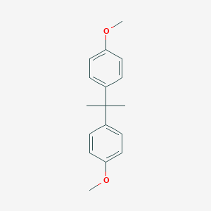 molecular formula C17H20O2 B072332 苯，1,1'-(1-甲基乙亚基)双[4-甲氧基- CAS No. 1568-83-8