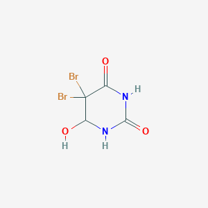 2,4(1H,3H)-Pyrimidinedione, 5,5-dibromodihydro-6-hydroxy-