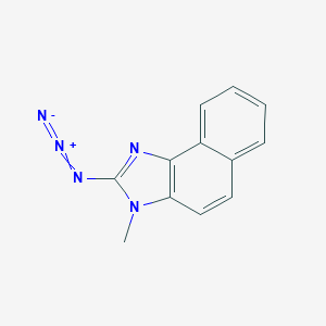 molecular formula C12H9N5 B072370 2-Azido-3-methylnaphtho(1,2-d)imidazole CAS No. 1516-71-8
