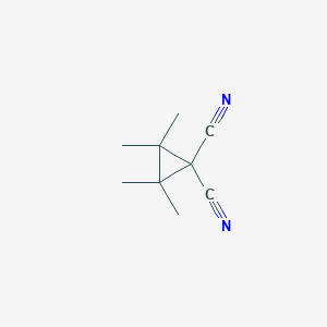 molecular formula C9H12N2 B072389 2,2,3,3-Tetramethyl-1,1-cyclopropanedicarbonitrile CAS No. 1195-70-6
