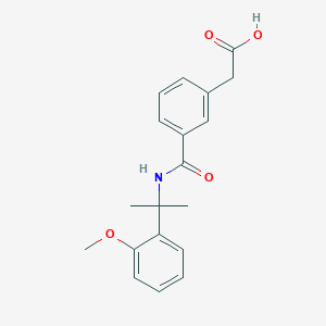 2-[3-[2-(2-Methoxyphenyl)propan-2-ylcarbamoyl]phenyl]acetic acid