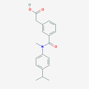 2-[3-[Methyl-(4-propan-2-ylphenyl)carbamoyl]phenyl]acetic acid