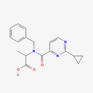 2-[Benzyl-(2-cyclopropylpyrimidine-4-carbonyl)amino]propanoic acid