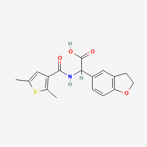 2-(2,3-Dihydro-1-benzofuran-5-yl)-2-[(2,5-dimethylthiophene-3-carbonyl)amino]acetic acid