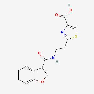 2-[2-(2,3-Dihydro-1-benzofuran-3-carbonylamino)ethyl]-1,3-thiazole-4-carboxylic acid