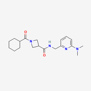 1-(cyclohexanecarbonyl)-N-[[6-(dimethylamino)pyridin-2-yl]methyl]azetidine-3-carboxamide