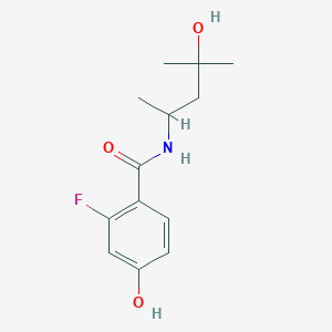 2-fluoro-4-hydroxy-N-(4-hydroxy-4-methylpentan-2-yl)benzamide