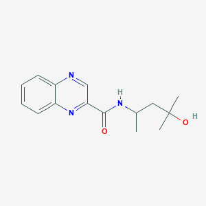 N-(4-hydroxy-4-methylpentan-2-yl)quinoxaline-2-carboxamide