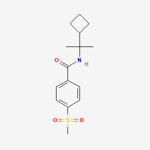 N-(2-cyclobutylpropan-2-yl)-4-methylsulfonylbenzamide