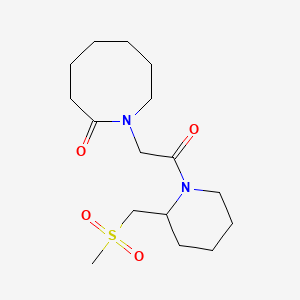 1-[2-[2-(Methylsulfonylmethyl)piperidin-1-yl]-2-oxoethyl]azocan-2-one