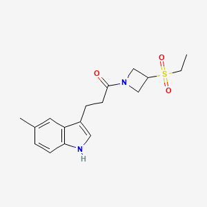 1-(3-ethylsulfonylazetidin-1-yl)-3-(5-methyl-1H-indol-3-yl)propan-1-one