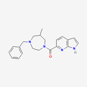 (4-benzyl-6-methyl-1,4-diazepan-1-yl)-(1H-pyrrolo[2,3-b]pyridin-6-yl)methanone