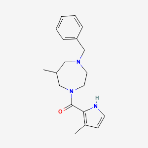 (4-benzyl-6-methyl-1,4-diazepan-1-yl)-(3-methyl-1H-pyrrol-2-yl)methanone