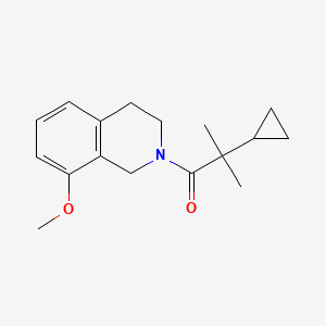 2-cyclopropyl-1-(8-methoxy-3,4-dihydro-1H-isoquinolin-2-yl)-2-methylpropan-1-one