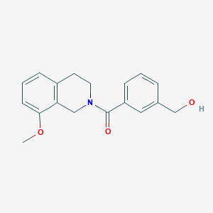 [3-(hydroxymethyl)phenyl]-(8-methoxy-3,4-dihydro-1H-isoquinolin-2-yl)methanone