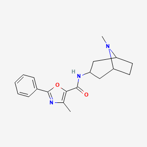 4-methyl-N-(8-methyl-8-azabicyclo[3.2.1]octan-3-yl)-2-phenyl-1,3-oxazole-5-carboxamide