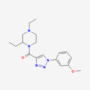 (2,4-Diethylpiperazin-1-yl)-[1-(3-methoxyphenyl)triazol-4-yl]methanone