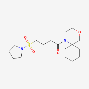 1-(4-Oxa-1-azaspiro[5.5]undecan-1-yl)-4-pyrrolidin-1-ylsulfonylbutan-1-one