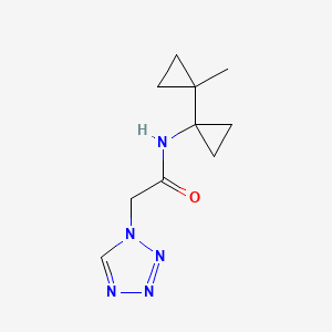 N-[1-(1-methylcyclopropyl)cyclopropyl]-2-(tetrazol-1-yl)acetamide