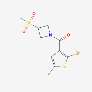 (2-Bromo-5-methylthiophen-3-yl)-(3-methylsulfonylazetidin-1-yl)methanone