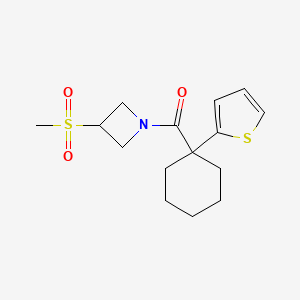 (3-Methylsulfonylazetidin-1-yl)-(1-thiophen-2-ylcyclohexyl)methanone