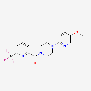 [4-(5-Methoxypyridin-2-yl)piperazin-1-yl]-[6-(trifluoromethyl)pyridin-2-yl]methanone