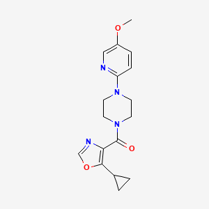 (5-Cyclopropyl-1,3-oxazol-4-yl)-[4-(5-methoxypyridin-2-yl)piperazin-1-yl]methanone