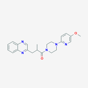 1-[4-(5-Methoxypyridin-2-yl)piperazin-1-yl]-2-methyl-3-quinoxalin-2-ylpropan-1-one