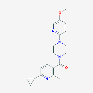 (6-Cyclopropyl-2-methylpyridin-3-yl)-[4-(5-methoxypyridin-2-yl)piperazin-1-yl]methanone