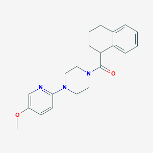 [4-(5-Methoxypyridin-2-yl)piperazin-1-yl]-(1,2,3,4-tetrahydronaphthalen-1-yl)methanone