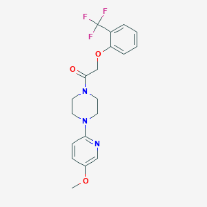 1-[4-(5-Methoxypyridin-2-yl)piperazin-1-yl]-2-[2-(trifluoromethyl)phenoxy]ethanone