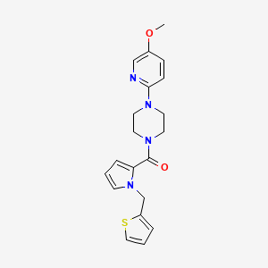 [4-(5-Methoxypyridin-2-yl)piperazin-1-yl]-[1-(thiophen-2-ylmethyl)pyrrol-2-yl]methanone