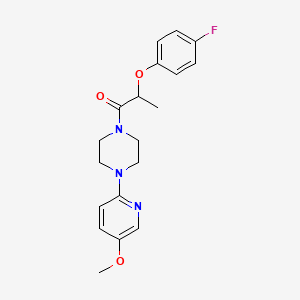 2-(4-Fluorophenoxy)-1-[4-(5-methoxypyridin-2-yl)piperazin-1-yl]propan-1-one