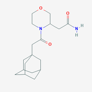 2-[4-[2-(1-Adamantyl)acetyl]morpholin-3-yl]acetamide