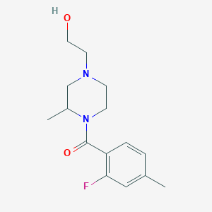 (2-Fluoro-4-methylphenyl)-[4-(2-hydroxyethyl)-2-methylpiperazin-1-yl]methanone