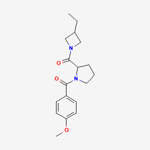 (3-Ethylazetidin-1-yl)-[1-(4-methoxybenzoyl)pyrrolidin-2-yl]methanone