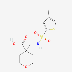 4-[[(4-Methylthiophen-2-yl)sulfonylamino]methyl]oxane-4-carboxylic acid