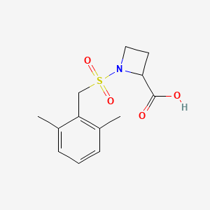 1-[(2,6-Dimethylphenyl)methylsulfonyl]azetidine-2-carboxylic acid